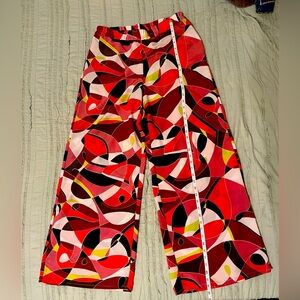 V Cristina Psychedelic Palazio Pants Wide Leg Medium